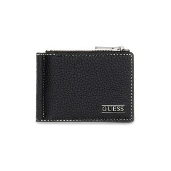 Portofel pliabil din piele Boston - Negru