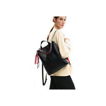 Rucsac dama -  All Mickey Sumy - negru - compartiment principal spatios - 26 -7x10 -2x34 -5cm