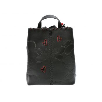 Rucsac DESIGUAL negru, SAKP43, din piele ecologica