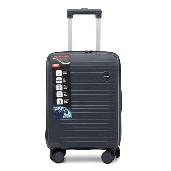 Troler Mirano Genoa, 45 cm, Negru, Dark Grey