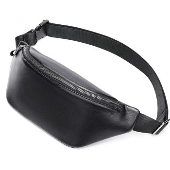 Borseta pentru barbati, Anderin GT3799, piele naturala, model negru