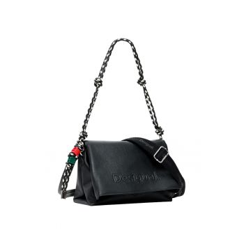Geanta  Bag_Half Logo Venecia 4.0 Black 54755 - Negru
