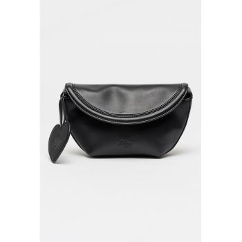 Geanta crossbody cu oglinda in forma de inima Twila - Negru