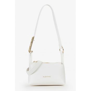 Geanta crossbody de piele ecologica - Alb