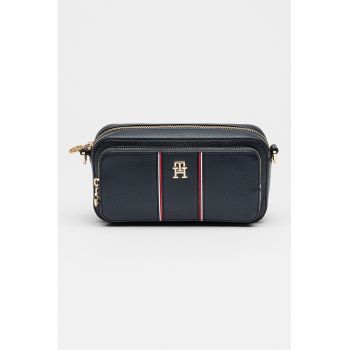 Geanta crossbody de piele ecologica Daily - Rosu/Alb/Bleumarin