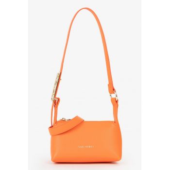 Geanta crossbody de piele ecologica - Portocaliu