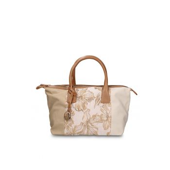 Geanta cu model patchwork Zefira Lux - Kaki