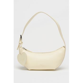 Geanta cu oglinda in forma de inima Twila - Alb fildes