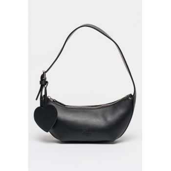 Geanta cu oglinda in forma de inima Twila - Negru