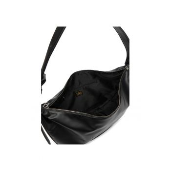 Geanta dama  C-DAFNE-LX10144 - neagra - din material textil