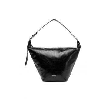 Geanta dama  neagra - model C-ZAINA-RX8784 - din material textil.