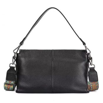 Geanta de dama, Isabela GT3818, piele naturala, Negru