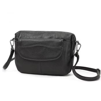 Geanta de dama, Julia GT3827, piele naturala, Negru