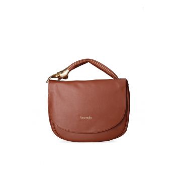 Geanta de piele cu bareta Cerelia Ultra - Maro