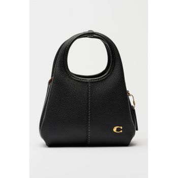 Geanta de piele cu maner Lana - Negru