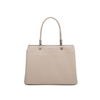 Geanta de piele ecologica cu bareta de umar Lunara Bova - Gri