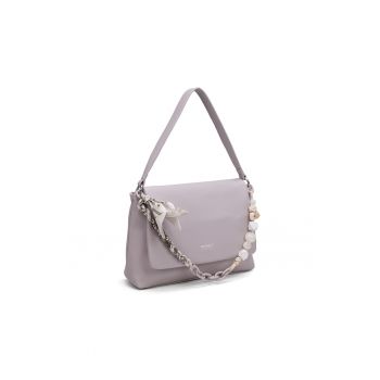 Geanta de piele ecologica cu bareta de umar Valoria - Lila
