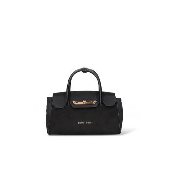 Geanta de piele ecologica cu maner Seraphina Plus - Negru