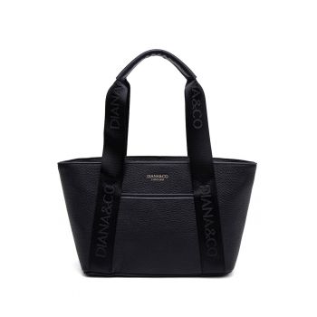 Geanta de umar cu logo Eridana Elite - Negru