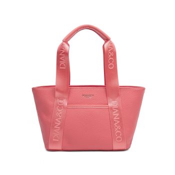 Geanta de umar cu logo Eridana Elite - Roz