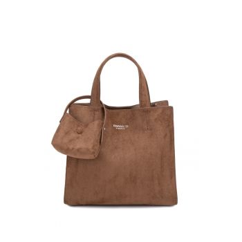 Geanta de umar cu logo metalic Edera Ultra - Caramel