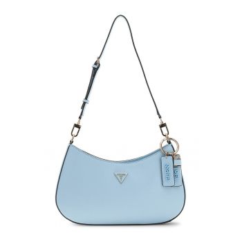 Geanta din piele ecologica cu bareta de umar Noelle II - Albastru deschis