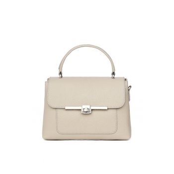 Geanta din piele naturala Sierra - Gri