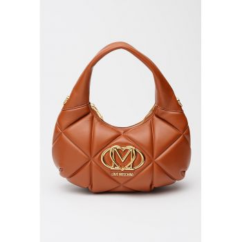 Geanta matlasata de piele ecologica - Maro scortisoara