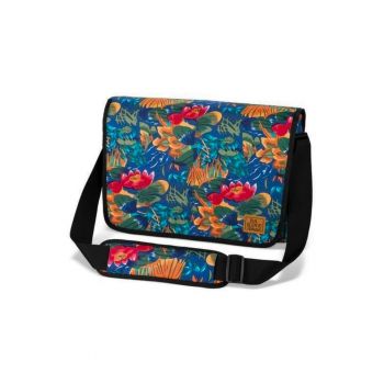 Geanta messenger cu model floral Mainline