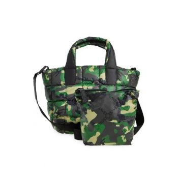 Geanta shopper cu model camuflaj - 41x24x20cm