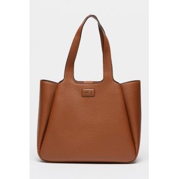 Geanta shopper din piele ecologica Orin - Maro cognac