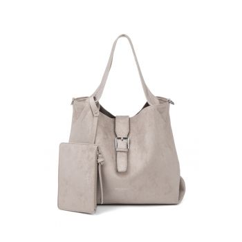 Geanta tote cu etui Valoria Nova - Gri