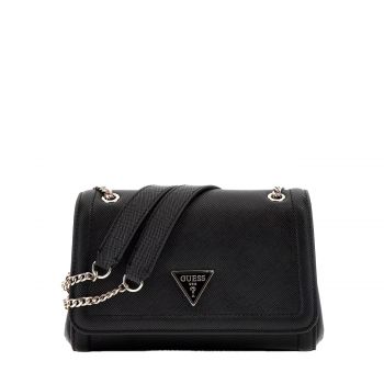Noelle saffiano mini crossbody black
