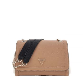 Noelle saffiano mini crossbody tan multi
