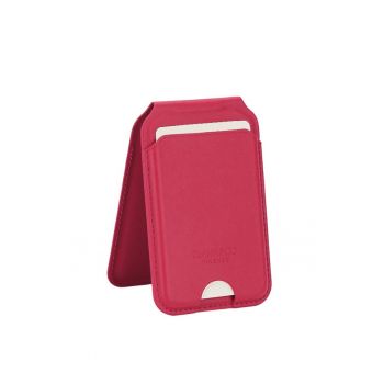 Port card cu blocare RFID și suport ajustabil - Rosu - 10x6.5x1