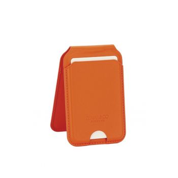 Port card portocaliu cu blocare RFID - Suport ajustabil si Oglinda 19678 - Portocaliu