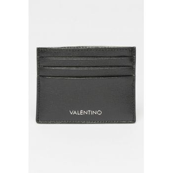 Portcart de piele Saffiano Marnier - Negru