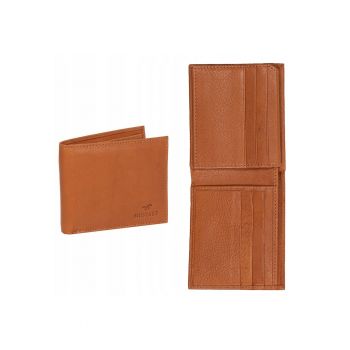 Portofel Barbati -  Livorno Wallet - 100% Piele Naturala - Cu Logo - Compartimente Pentru Carduri - Buzunar Pentru Monede - Design Elegant - One Size - Maro