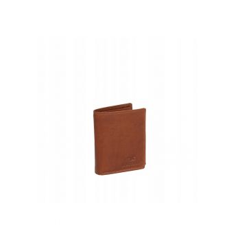 Portofel Barbati -  Udine Wallet - 100% Piele Naturala - Cu Logo - Compartimente Pentru Carduri - Buzunar Pentru Monede - Design Elegant - One Size - Maro