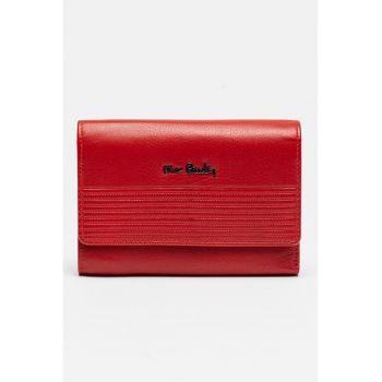 Portofel pliabil de piele Tilak - Rosu cireasa