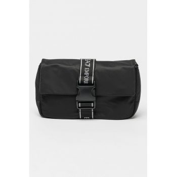 Geanta crossbody cu benzi logo - 2 L