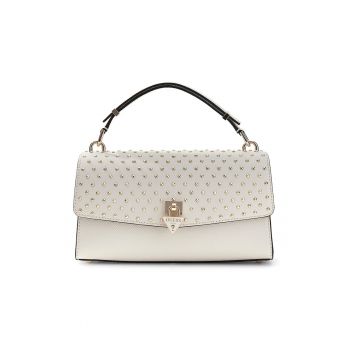 Geanta crossbody din piele ecologica cu tinte Patsie - Alb murdar