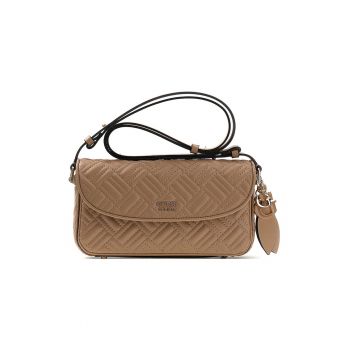 Geanta crossbody din piele ecologica Sally - Bej inchis