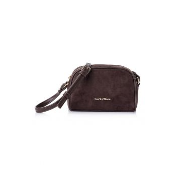 Geanta crossbody  din piele intoarsa sintetica