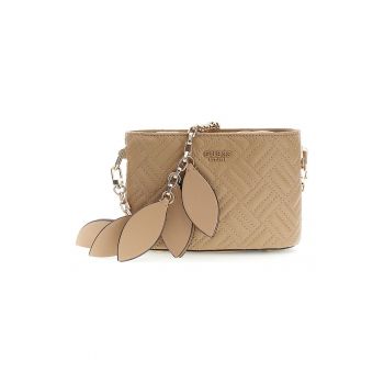Geanta crossbody matlasata Sally - Bej inchis