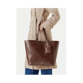 Geanta dama  brown - material textil - model C-THARAL-DA8078