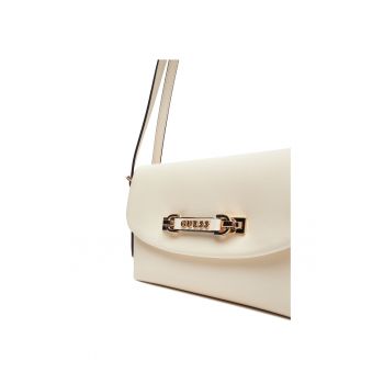 Geanta dama  Lefia - ecologica - alba - 30x25x10cm