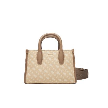 Geanta dama  Light Beige 275 - material textil - dimensiuni 50547959