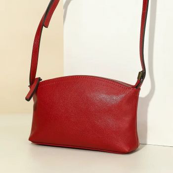 Geanta de dama, Katy GT3843, piele naturala, Rosu