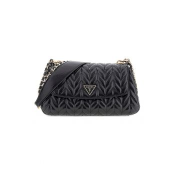 Geanta de piele ecologica cu bareta de umar si aspect texturat Cheryl - Negru